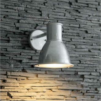 Garden Trading St Ives Mini Bay Mains Garden Wall Light Galvanised Steel