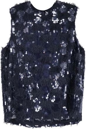 Semicouture Sleeveless Tops - Dames - Tops zonder mouwen - Blauw - XS - Tops
