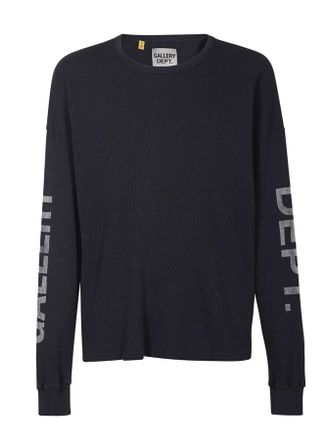 Gallery Dept. Mens GD-T-1100 Thermal Sweatshirt in Black