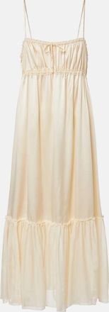 Ulla Johnson Marielle ruched silk midi dress
