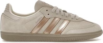 adidas Originals Samba OG Womens Sneaker, Off White Copper Metallic, 8.5