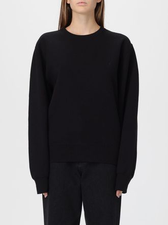 Saint Laurent Felpa a girocollo in cotone