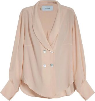 Isolda Sissi double-breasted buttoned shirt - Rosa