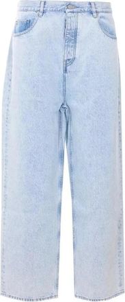 Dr&ocirc;le de Monsieur Relaxed Fit Distressed Denim Jeans - Heren - Loose Fit Jeans - Blauw - S - Denim - Jeans