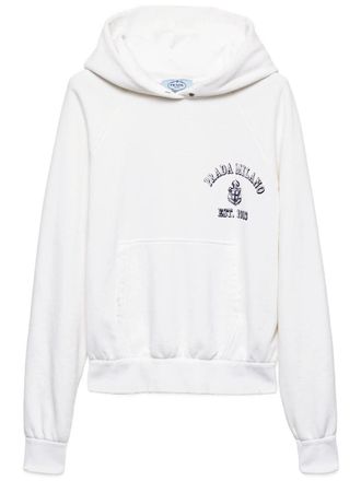 Prada Old Logo-Print Hoodie