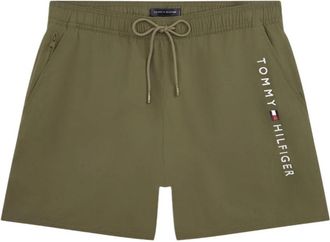 Tommy Hilfiger Medium Drawstring Zwemshort - Heren - Strandmode - Groen - S - Badmode