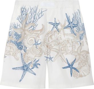 Versace Barocco Sea cotton shorts - men - Cotton/Cupro - 50 - White