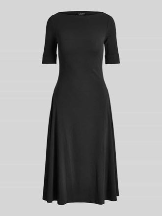 Lauren Ralph Lauren Regular Fit Jersey-Kleid aus Baumwoll-Mix Modell MUNZIE in Black, Gr&ouml;&szlig;e XXL