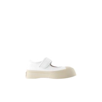Marni Mary Jane Platform Schoenen - Dames - Sneakers - Wit - 39 EU - Leer - Schoenen