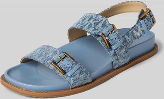 Michael Kors Sandalette mit Logo-Muster Modell NIA in Jeansblau, Gr&ouml;&szlig;e 41