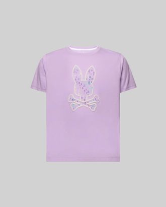 Psycho Bunny Kids Nev Bunny Graphic Tee 507 LAVENDULA / L/14-16