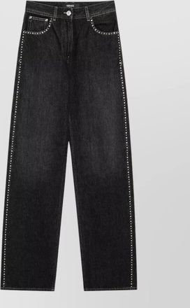 Versace studded straight-leg jeans