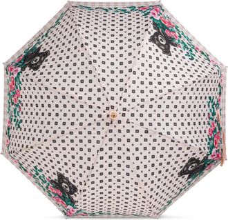 Moschino Paraplu met bloemenprint - Beige