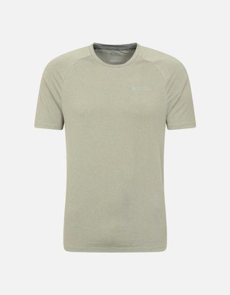 Mountain Warehouse Mens Mountain Warehouse Mens Agra Melange T-Shirt - Green - Size: 42
