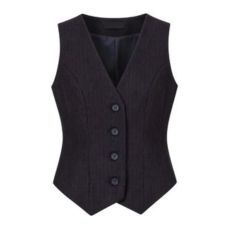 Twentyfourhaitch Chaleco de raya diplom&aacute;tica - Jackets - Mujer - Azul - L
