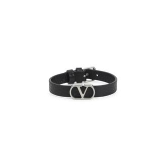 Valentino Garavani Black Logo Bracelet