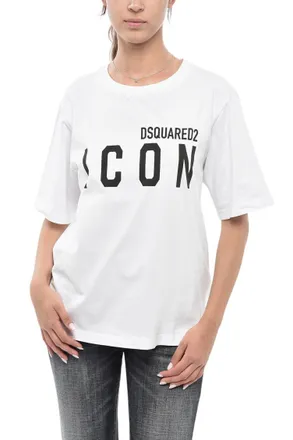 Dsquared2 White Graphic T-Shirt