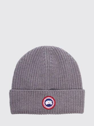 Canada Goose Beanie in lana merino con risvolto e patch logo