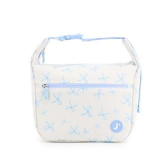 JWorld Lane Insulated Lunch Bag with Adjustable Clip-Strap in Blue Bows at Nordstrom