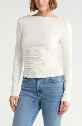 Rag & Bone Lucy Ruched Top in Chalk at Nordstrom Rack, Size X-Large