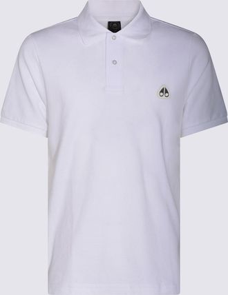 Moose Knuckles White Cotton Polo Shirt