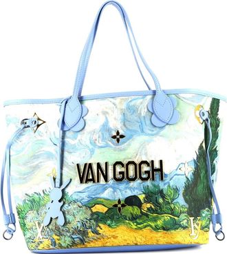 Louis Vuitton x Jeff Koons 2017 Neverfull Masters Van Gogh canvas shopper - Blauw