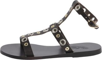 Ancient Greek Sandals Klelia Eyelets - Dames - Sandalen - Bruin - 36 EU - Leer - Schoenen
