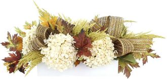 Creative Displays Inc. Handmade 25 Coastal Fall Wicker Wreath Arranged With Sunflowers & Starfish
