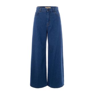 Max Mara Wide Jeans, female, Blue, Size: 2XS Wide Jeans