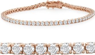 Pompeii3 14k White, Rose, or Yellow Gold Round Diamond Tennis Bracelet 5cttw 7 Womens