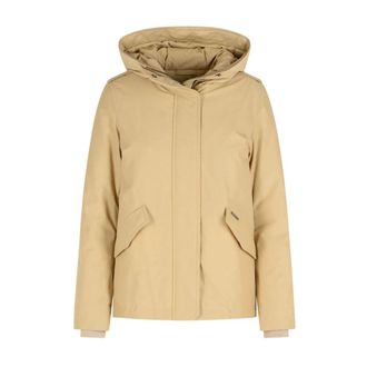 Woolrich Winter Jackets, female, Beige, Size: S Beige Outerwear Jacket Aw25