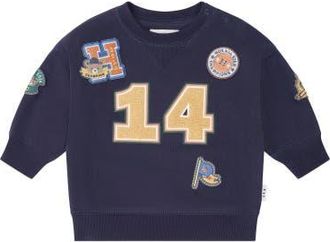 Huxbaby Collegiate Patches Sweatshirt in Navy at Nordstrom, Size 6-12M Au