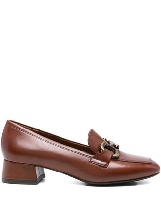 Tamaris 35mm Trotteurs chain-detail block-heel loafers - Brown