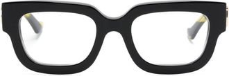 Gucci wayfarer-frame glasses - women - Acetate - 50 - Black