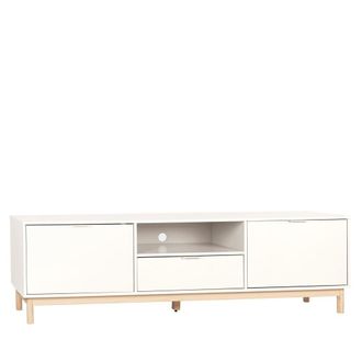 Klast Mueble Tv mdf lacado blanco 180x53 cm