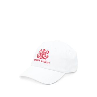 Sporty & Rich Logo-embroidered Baseball Cap