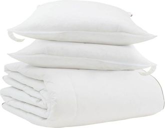 vidaXL Edred&oacute;n De Invierno Con Almohada 3 Pcs Pluma De Pato Vidaxl