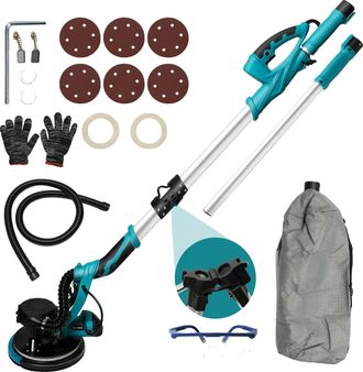 OEM Lijadora De Paneles De Yeso, Motor De 1250 W, Sistema De Extracci&oacute;n De Polvo Integrado, Enchufe Europeo De 1250 W