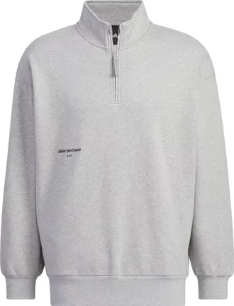 adidas Sportswear Half-Zip Crew Sweatshirt Grey IZ1597