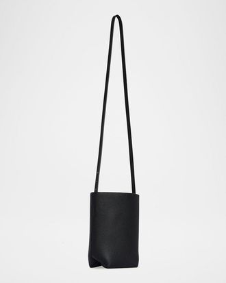 The Row Park North-South Crossbody Tote Bag in Leather