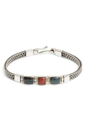 Caputo & Co. Triple Cabochon Artisan Bracelet in Red Tiger Eye at Nordstrom