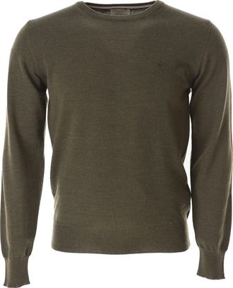 Brooksfield Round-neck Truien - Heren - Ronde hals truien - Groen - 2XL - Truien & Vesten