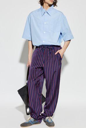 Ami Oversize Shirt, Mens, Blue