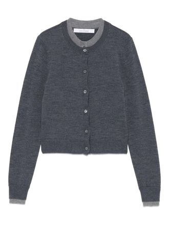 Rokh Cardigan a doppio strato con bottoni - Grigio