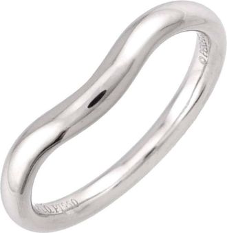 Tiffany & Co. Silver Platinum 950 Band Ring (Pre-Owned)