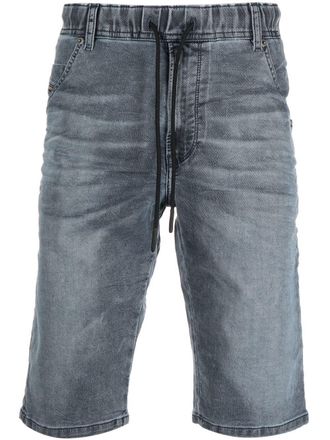 Diesel Shorts denim con coulisse - Grigio