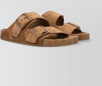 Balenciaga sunday suede slip-on sandal