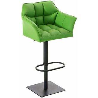 Clp Clp - Taburete De Bar Damaso Con Revestimiento De Polipiel Verde Negro