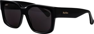 Max Mara Womens Sunglasses Mm0145 Black Acetate