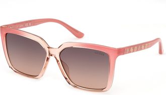 Guess Gradient Smoke Square Ladies Sunglasses GU00099 74B 55